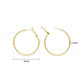Designer Hoop Brass Earrings Bali | Size : 40mm | Qty : 4pcs | EF107