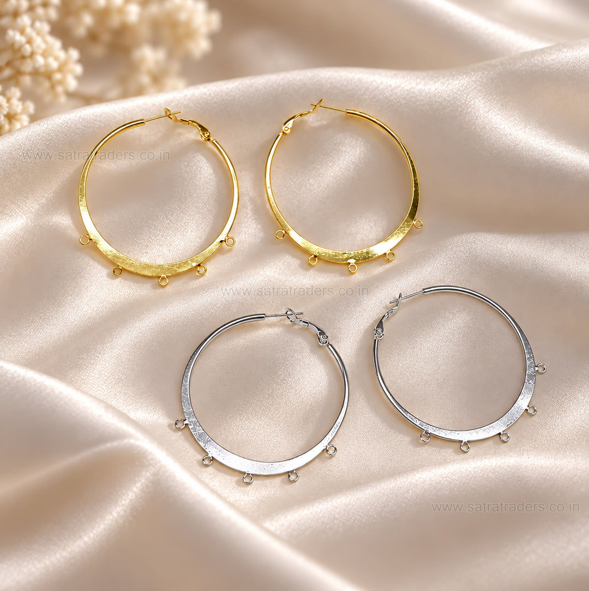 Earring Hoop 5 Naka Brass Bali | Size : 50mm | Qty : 4pcs | EF109