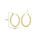 Oval Hoop Brass Earring Bali | Size : 30mm | Qty : 6pcs | EF111