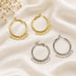 Earring Hoop 8 Naka Brass Bali  | Size : 32mm | Qty : 4pcs | EF112