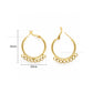 Earring Hoop 8 Naka Brass Bali  | Size : 32mm | Qty : 4pcs | EF112