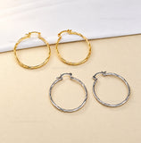 Designer Hoop Brass Earring Bali  | Size : 38mm | Qty : 4pcs | EF117