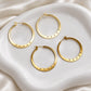 Designer Hoop Brass Earring Bali  | Size : 35mm | Qty : 4pcs | EF118