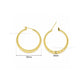 Designer Hoop Brass Earring Bali  | Size : 35mm | Qty : 4pcs | EF118
