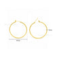 Plain Hoop Brass Earring Bali  | Size : 43mm | Qty : 6pcs | EF119