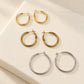 Plain Hoop Lever-Back Brass Earring Bali EF121