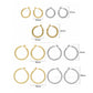 Plain Hoop Lever-Back Brass Earring Bali EF121
