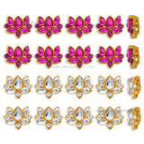 Meenakari Kundan Beads | Size : 15mm | Qty : 12pcs | MK48