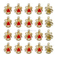 Christmas Bell Enamel Charms | Size : 21mm | Qty : 10pcs