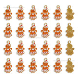 Gingerbread Christmas Enamel Charms | Size : 20mm | Qty : 10pcs