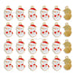 Snowman with Heart Enamel Charms | Size : 20mm | Qty : 10pcs