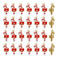 Bow-Tied Candy Cane Enamel Charms | Size : 21mm | Qty : 10pcs