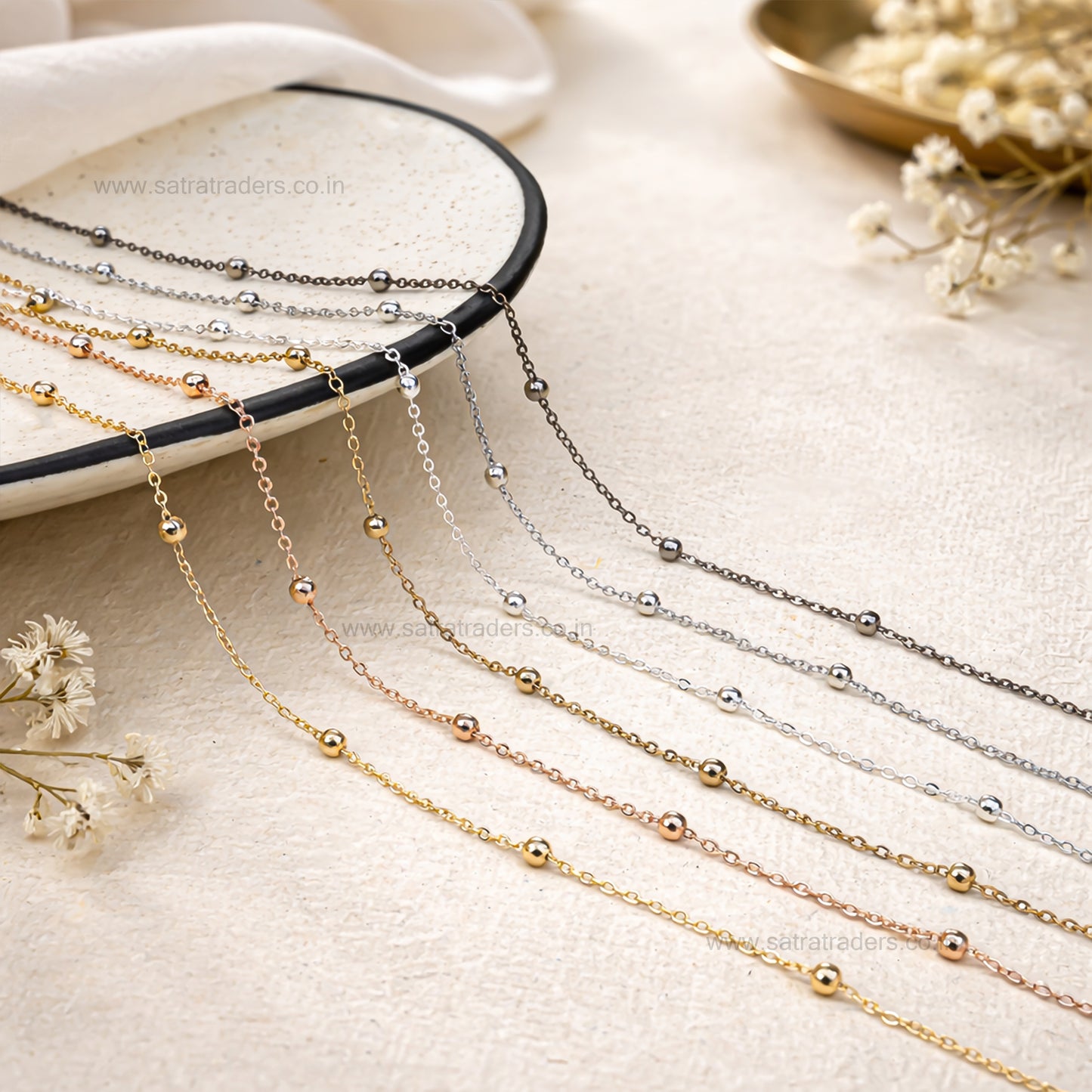 Iron Chain (Indian Plating) | Size : 2mm | Qty : 100grm | IP10