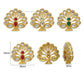 Meenakari Kundan Beads | Size : 25mm | Qty : 12pcs | B112