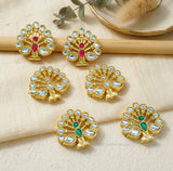 Meenakari Kundan Beads | Size : 25mm | Qty : 12pcs | B112