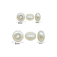 Off-White Pearl Flat Round Glass Beads | GB78