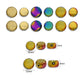 Round Elegant Glass Beads | Size : 10mm | Qty : 1 line-approx 39pcs | GB27
