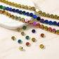 Round Elegant Glass Beads | Size : 10mm | Qty : 1 line-approx 39pcs | GB27