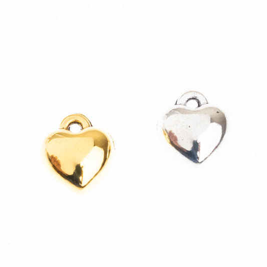 Heart Alloy Charms | Size : 6mm | Qty : 100g