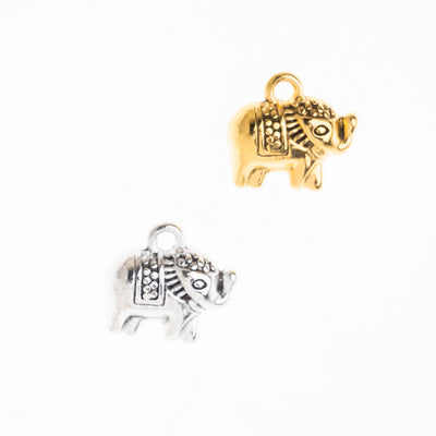 Elephant Alloy Charms | Size : 12mm | 10pcs