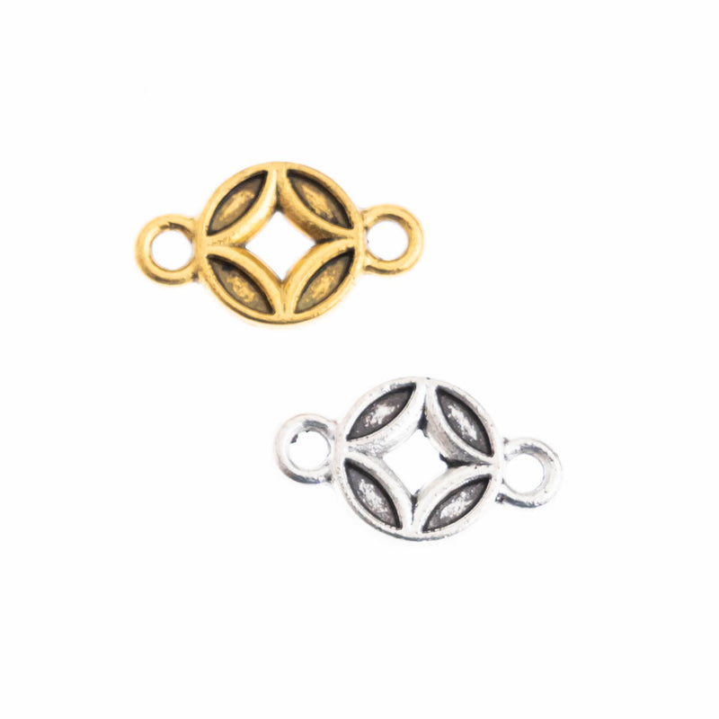 Circle Alloy Charm Connectors | Size-10mm | 100pcs