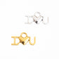I Love You Alloy Charms | Size : 17mm | Qty : 100g (approx 180pcs)