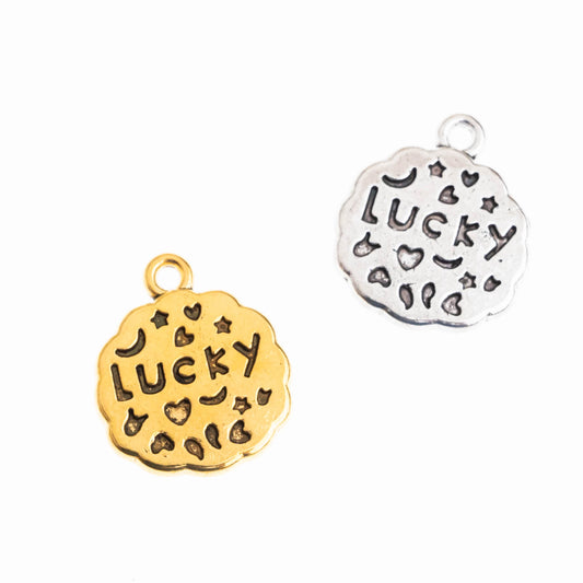 Lucky Alloy Charms | Size : 14mm | Qty : 100g (approx 50pcs)