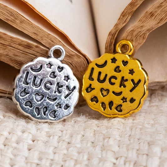 Lucky Alloy Charms | Size : 14mm | Qty : 100g (approx 50pcs)