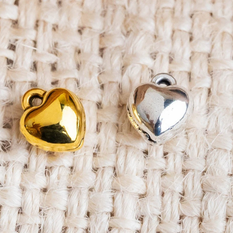 Heart Alloy Charms | Size : 6mm | 20pcs