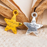 Star Alloy Charms | Size : 12mm | Qty : 100g (approx 80pcs)