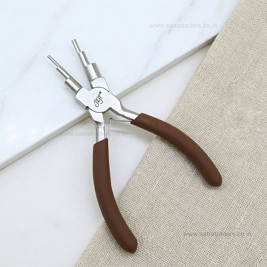 Dual-Step Round Nose Jewelry Pliers with Comfort Grip Handle | Qty : 1 | P29