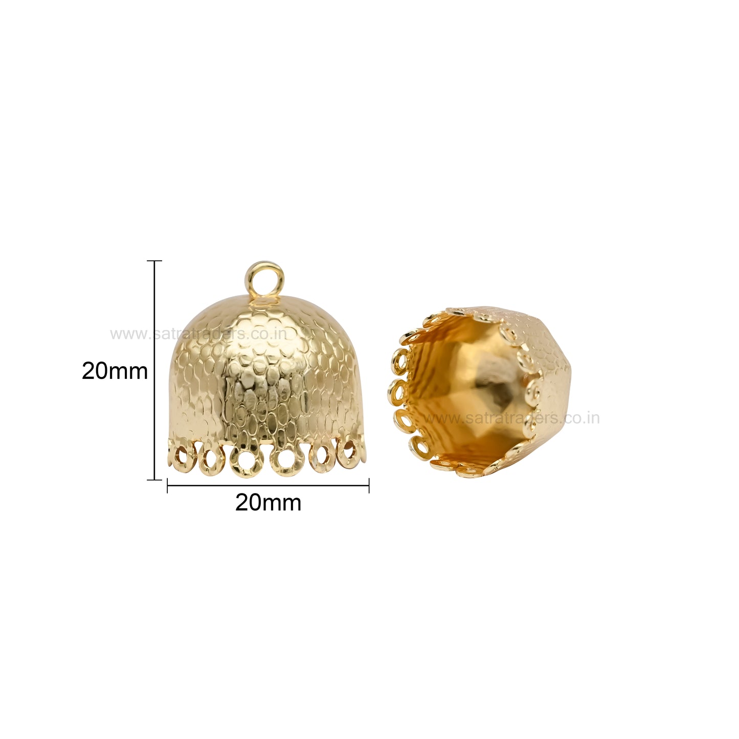 Hexagon Designer Jhumki | Size : 20mm | Qty : 6pcs-3pair | EF92