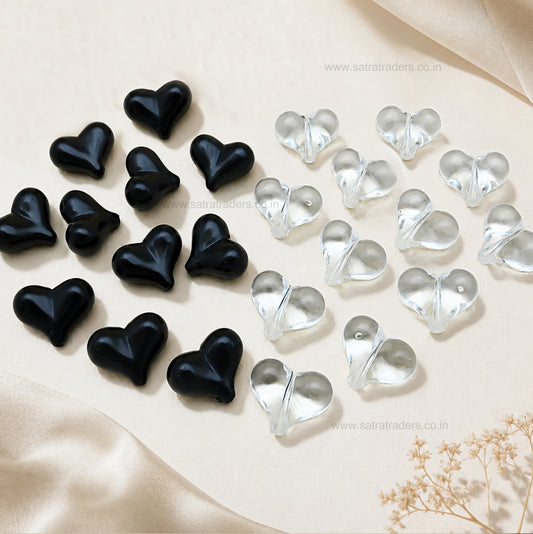 Heart Shape Plastic Beads | Size : 17mm | PB52