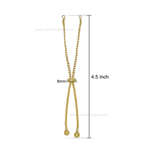Adjustable Slider Chain Bracelet | Size : 4.5inch | Qty : 10pcs | B30
