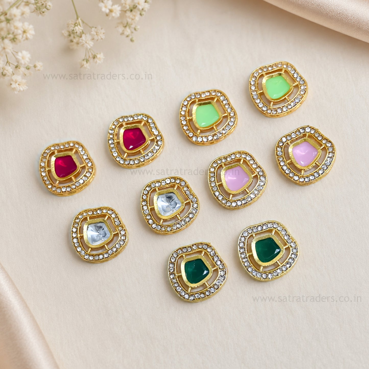 Meenakari Combo Packs | Size : 18mm | Qty : 10pcs (all color 2pcs) | MKB41a