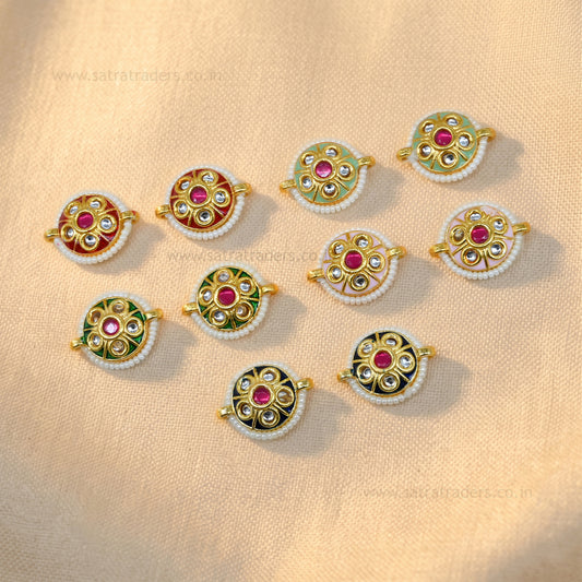Meenakari Combo Packs | Size : 16mm | Qty : 10pcs (all color 2pcs) | C-263a