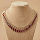Marquise Glass Charms Gold Chain Necklace | Qty : 1pc