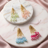 Pearl & Acrylic Bead Hanging Tassels | Size : 60mm | Qty : 10pcs | T15