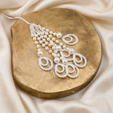 Pearl Beaded Tassel Latkan | Size : 4.5inch | Qty : 5pcs | T18