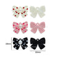 Metal Polka Dot Ribbon Bow Charm | Size : 22mm | Qty : 6pcs | CHE168