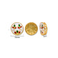 Meenakari Floral Round Spacer Bead | Size : 15mm | Qty : 12pcs | MKB125