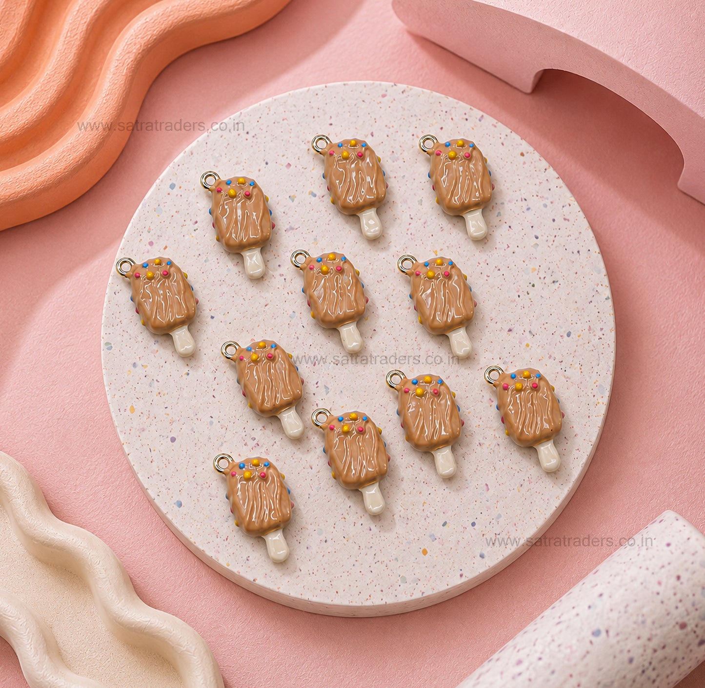 Ice Cream Popsicle Charm for DIY Making | Size : 21mm | Qty : 1pc | CHE173