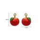 Red Apple Fruit Charm for DIY Making | Size : 15mm | Qty : 1pc | CHE191