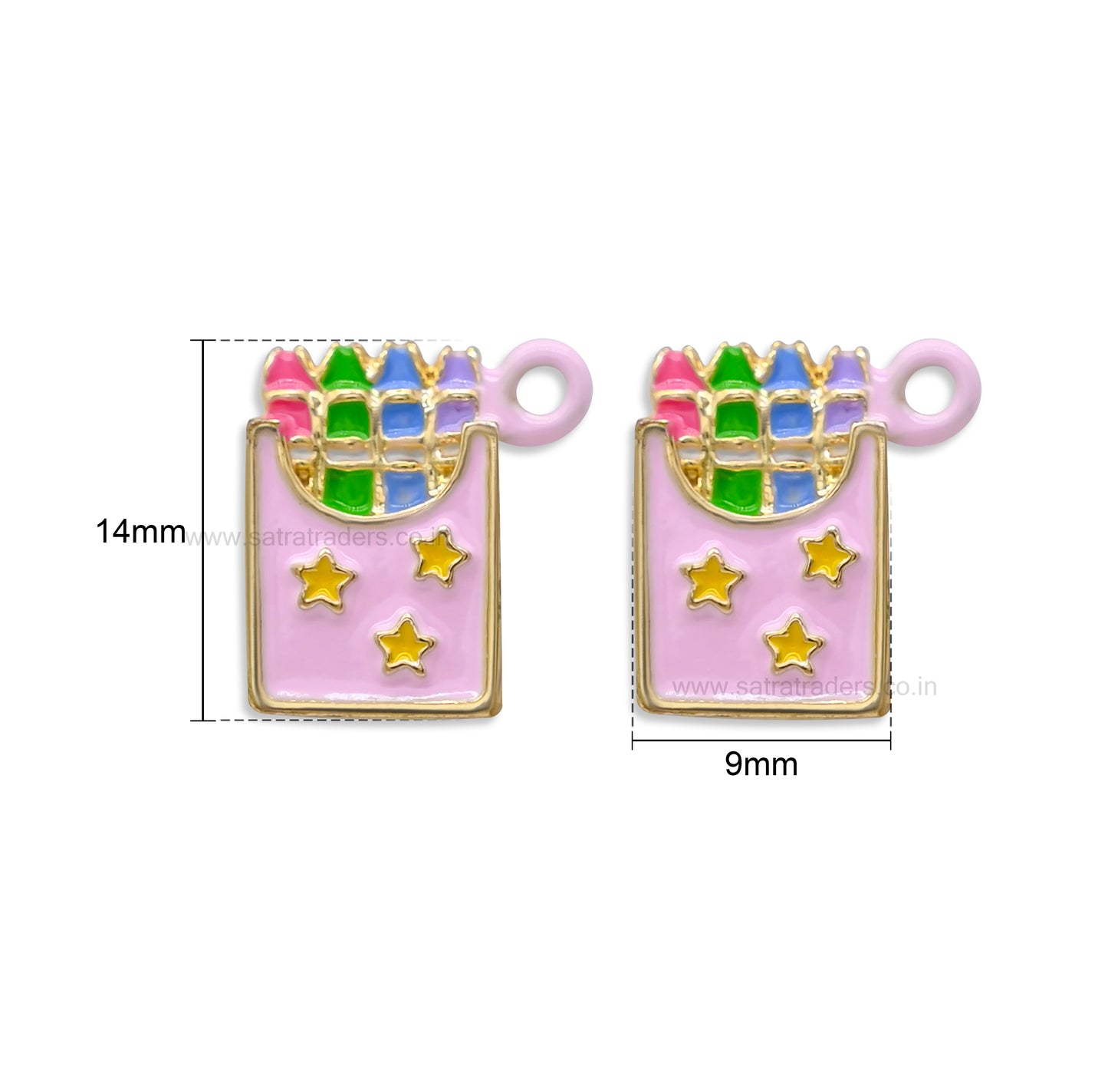 Enamel Crayon Box Charm | Qty : 1pcs | CHE177