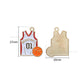 Basketball Jersey Enamel Charm | Size : 20mm | Qty : 10pcs | CHE203