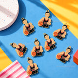 Basketball Player Enamel Charm | Size : 30mm | Qty : 10pcs | CHE206