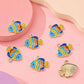 Colorful Enamel Tropical Fish Charm | Size : 15mm | Qty : 10pcs | CHE217