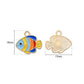 Colorful Enamel Tropical Fish Charm | Size : 15mm | Qty : 10pcs | CHE217