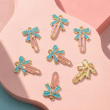 Enamel Paperclip Bow Charm | Size : 25mm | Qty : 10pcs | CHE223