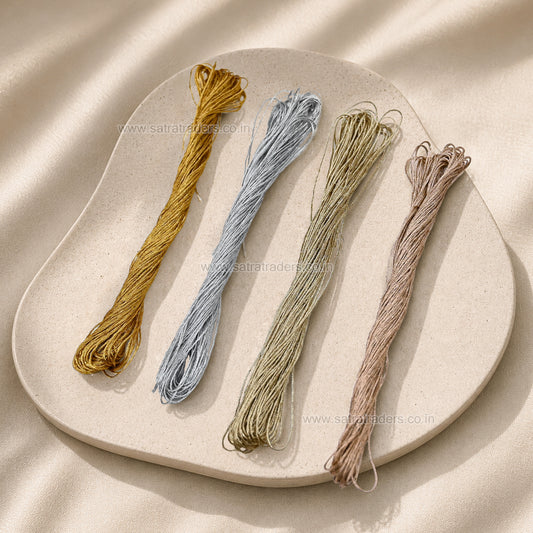 Craft Embroidery  Thread | Size : 0.5mm | Qty : Approx 10mtr per roll | WT40